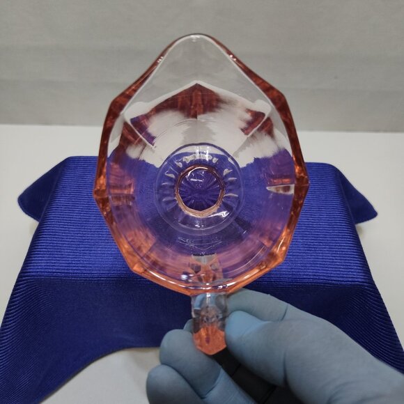 Heisey Flamingo Pink Depression Glass Footed Creamer Circa 1930s Excellent Cond. - Picture 6 of 8